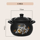 幫企陶瓷 BANGQI CERAMIC大號煲湯砂鍋燉鍋燉雞專(zhuān)用鍋陶瓷煲湯燃氣灶家用燃氣湯沙鍋防干燒1-2人用【干燒不裂】 1300ml