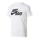 【95成新】耐克NIKE男子運動(dòng)生活TEE JUST DO IT SWOOSH短袖T恤AR5007-100白 L  