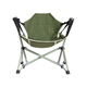 HASAYOVA戶(hù)外折疊躺椅露營(yíng)搖搖野餐椅家用搖籃秋千椅釣魚(yú)椅可坐可躺凳子 【加粗加厚鋼管 搖搖椅】橄欖綠 【坐躺兩用】成人