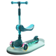 海豚小姐滑板車(chē)兒童玩具1-2-3歲寶寶三輪滑滑車(chē)6-10歲小孩童車(chē)踏板車(chē)可坐男孩女孩幼兒周歲生日禮物 菲尼綠【三合一款3CM靜音輪+音樂(lè )燈光+旋轉座椅】 可折疊四檔高度可調節