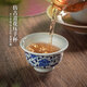 末都 景德鎮手工青花壓手杯主人單個(gè)家用中式手繪陶瓷茶具功夫茶品茗杯 【全手工】纏枝壓手杯（禮盒+手袋）