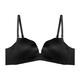 好波（HAOBO）光面無(wú)痕內衣無(wú)鋼圈上薄下厚杯小胸聚攏文胸HW2315 黑色 80A 36A