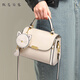 奢侈輕奢品牌包包女款包2026新款時(shí)尚手提包斜挎包百搭戴妃單肩包 米白色