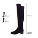 STUART WEITZMANSW 女款RESERVE系列麂皮材質(zhì)過膝靴長筒靴 中跟 送女友七夕節(jié) RESERVE BLACK SUESTR GA黑色 38