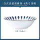 云鴻陶瓷日式湯碗  大號(hào)家用陶瓷創(chuàng)意釉下網(wǎng)紅沙拉面碗單個(gè)斗笠餐具套裝 8英寸湯碗2個(gè)(流星雨)