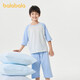 巴拉巴拉兒童睡衣套裝春夏薄款空調服男女童家居服小童中大童208224171206
