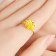 千影黃金戒指9999足金女款結婚飾品真金指環(huán)花朵花頭素金送媽媽按克重 重約3.13-3.3g(含工費20)