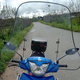 摩托車(chē)電動(dòng)車(chē)踏板車(chē)三輪車(chē)通用前擋風(fēng)玻璃擋風(fēng)板PC高清加寬護手款 包邊3厚+支架+10毫米螺絲+扳手