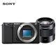 索尼（SONY）ZV-E10 APS-C半畫幅微單相機 美膚拍照 精準對焦 VLOG 黑色單機+50F18鏡頭