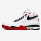 耐克（NIKE）男鞋運動(dòng)鞋AIR FLIGHT 89氣墊緩震籃球鞋AJ4潮流舒適休閑鞋跑步鞋 BQ4212-100/AJ4兄弟款/白紅 41