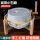 淵協(xié)石磨家用磨漿機手動(dòng)小石磨手推石磨盤(pán)磨粉機手工豆腐機手搖豆花機 【加厚/光滑款】25*35+架子+模具