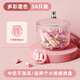 困困鴨花朵耳塞防噪音隔音睡眠睡覺專用防噪音靜音呼嚕中空宿舍學(xué)生女士 多彩拼色50只罐裝+小熊便攜盒X2【買一次用一年】