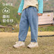 棉花堂【柔軟有型】?jī)和较蹬Ｗ醒澊杭灸信Ｗ醒澲写笸瘜捤衫窝澴?牛仔藍(lán) 110 110/53