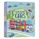 現(xiàn)貨 進口英文原版繪本 Usborne Look Inside Cars 看里面系列 紙板翻翻書 酷炫的車