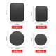 趣器具引磁片手機殼貼片磁力車(chē)載手機支架吸盤(pán)薄引磁粘貼鐵片吸磁貼片 黑色【方形3.5x4.5cm】2片裝