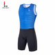 零阻力田徑連體緊身衣背心男子短跑中體考彈力速干運動(dòng)訓練比賽接力隊服 藍色/DJ款 L