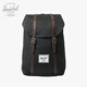 Herschel Retreat 赫行 19L大號雙肩包 黑色/菊苣咖啡（側(cè)邊開拉鏈款）