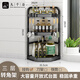 九千谷轉(zhuǎn)角調(diào)料架置物架佐料調(diào)味品瓶罐盒掛鉤大容量臺(tái)面收納籃6325