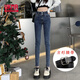 UKMR藍(lán)灰色牛仔褲女高腰顯瘦2025年夏季新款彈力緊身顯瘦小腳鉛筆褲子 藍(lán)灰【送腰帶】 833 常規(guī) 28 建議100-110斤