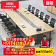漢宏（HANHONG）會(huì )議桌椅組合長(cháng)桌簡(jiǎn)約現代辦公桌商務(wù)接待洽談大小型長(cháng)條桌