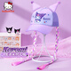 凱蒂貓（hellokitty）防曬帽兒童遮陽(yáng)寶寶夏季防曬防紫外線棒球帽女孩沙灘小朋友 【庫(kù)洛米】發(fā)辮帽—紫色