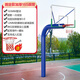 賽博奧室外籃球架地埋式固定標(biāo)準(zhǔn)學(xué)校比賽專業(yè)可升降成人家用預(yù)埋式戶外 固定款加厚165圓管