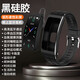 智能手環(huán)藍(lán)牙耳機(jī)二合一接聽電話腕表運(yùn)動計步測心率男女款成人藍(lán)牙通話電子腕表適用于iOS安卓 黑膠帶【高清通話聽歌+豪華版】