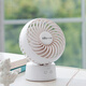 小熊（Bear）（Bear）小風(fēng)扇桌面 迷你辦公室宿舍學(xué)生小型風(fēng)扇USB充電小巧便攜式手持電風(fēng)扇 充電便攜【升級款可搖頭】白色DFS-C05L5