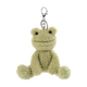 Apricot Lamb狐貍書(shū)包掛件公仔女生鑰匙扣可愛(ài)玩偶毛絨包包小掛件小玩具 北極絨青蛙鑰匙扣 12cm
