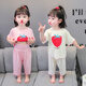 可歆寶貝童裝寶寶睡衣女童莫代爾夏季薄款短袖公主草莓套裝兒童空調服夏天 粉色 90 碼建議1-2歲（身高85左右）