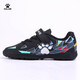 卡爾美（KELME）兒童足球鞋男學(xué)生TF碎釘比賽球鞋青少年透氣防滑鞋子 黑色 39
