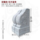 語(yǔ)森憶仿古青石門(mén)墩抱鼓石一對天然石材別墅門(mén)口擺件 60厘米青石精雕一只