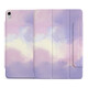 zoyu iPad Air7保護套2025款11英寸M3芯片13磁吸搭扣殼Air6/5適用蘋(píng)果2024平板電腦彩繪文藝 葡萄紫【配鋼化膜】 2025/2024款Air7/6【11英寸】