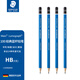 施德樓（STAEDTLER） 100藍桿鉛筆 專(zhuān)業(yè)繪圖鉛筆 素描鉛筆 繪畫(huà)學(xué)習 德國原裝 施德樓素描筆 藍桿HB 4支散裝