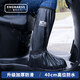 英瑪仕（ENGMARSS）雨鞋套成人防雨水男女士長(zhǎng)款高筒雨靴釣魚(yú)防滑鞋學(xué)生水鞋 高筒 升級(jí)透氣黑色 【升級(jí)高筒耐磨】2XL適合41-42