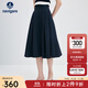 Navigare意大利小帆船薄款半身裙女士25夏季新款時(shí)尚百搭裙子通勤防曬長(cháng)裙 海軍藍 L