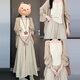 歐迪惠（Oudihui）新中式輕國風(fēng)吊帶連衣裙子夏季2025新款春季女裝開衫三件套裝長裙 開衫+吊帶+半身裙 M
