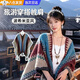 OSKV川藏旅游民族風(fēng)披肩女云南川西旅游穿搭針織斗篷復古披風(fēng)草原外搭 旅行拍照披肩-孔雀藍
