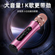 聽(tīng)聲者擴音器麥克風(fēng)大音量藍牙音箱一體家用KTV戶(hù)外無(wú)線(xiàn)話(huà)筒自帶聲卡唱歌好音質(zhì)音響可插內存卡便攜式 玫瑰金V高性?xún)r(jià)比V金屬材質(zhì)V防嘯叫升級