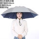 頭戴式傘帽三折疊大號晴雨兩用帽子傘釣魚(yú)傘戶(hù)外太陽(yáng)傘采茶攝影傘 高密銀膠特大外銀色直徑106cm