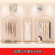 賽優(yōu)瑞賽優(yōu)瑞服裝店展示架落地式金色掛衣架衣服架子側(cè)掛女裝店陳列架 無板三件套長3.6米