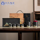 蘇氏陶瓷（SUSHI CERAMICS）手繪彩畫(huà)整套茶具配干泡盤(pán)直筒壺茶葉罐7件功夫茶杯中秋節送禮