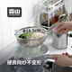 霜山SHIMOYAMA不銹鋼漏勺長(zhǎng)柄濾網(wǎng)餃子面條撈勺雪平鍋用網(wǎng)籃過濾網(wǎng)勺油炸網(wǎng) 手持濾網(wǎng)(網(wǎng)籃直徑18.5cm)