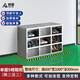 梵答 不銹鋼鞋柜單雙面凈化無(wú)塵車(chē)間實(shí)驗室醫院換鞋柜多層多格換鞋凳 單面9格（三層） 加厚201不銹鋼