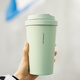 樂(lè )扣樂(lè )扣（LOCK&LOCK）元氣保溫杯不銹鋼一鍵式彈跳蓋咖啡杯車(chē)載商務(wù)杯子 薄荷曼波 400ml