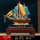 RWTW公司開業(yè)禮物全銅一帆風順帆船擺件客廳辦公室裝飾擺件送領導禮物 大號一帆風順彩銅41*18* 40cm