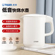 虎牌（TIGER）電熱水壺PCG-G10C少蒸汽低音快燒壺智能電水壺家用辦公自動(dòng)燒水壺 白色(W) 1L