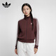 阿迪達斯 （adidas）三葉草系列 女 KNITTED TOP 針織外套 IN6061 深棕  L 