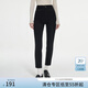 范思藍(lán)恩新復(fù)古回潮牛仔褲女冬2024新款長褲顯瘦加絨彈力緊身小腳鉛筆褲 黑色 L