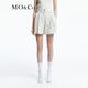 MO&Co.【UPF40+防曬服】春秋斑馬紋雙層松緊腰短褲摩安珂 動(dòng)物斑紋 XS 155
